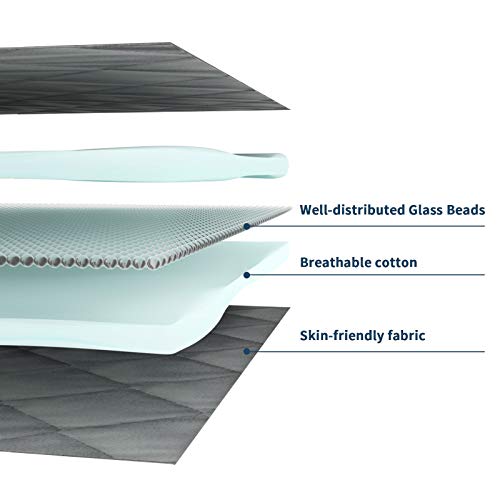 GOQOTOMO Washable Weighted Cover for Heating Pad - Easy Cleanable - Pain Management Aid - 12x24 inch - Heated Pad Cover