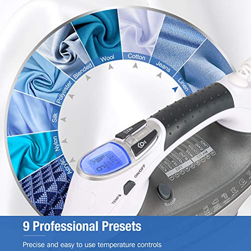 BEAUTURAL 1800-Watt Steam Iron for Men and Women with Digital LCD Screen
| BEAUTURAL 1800-Watt Steam Iron for Home Use
