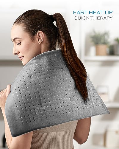 Boncare LCD Digital Control Heating Pad for Back Pain Relief and Cramps (Light Gray)  
Boncare Large Size Heating Pad fo