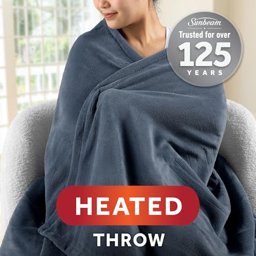 Sunbeam Royal Posh Velvet Heated Electric Blanket for Couch, 50" x 60", Fast Heating, OEKO-TEX STANDARD 100
Sunbeam Roya